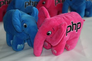 Pink and blue elePHPants